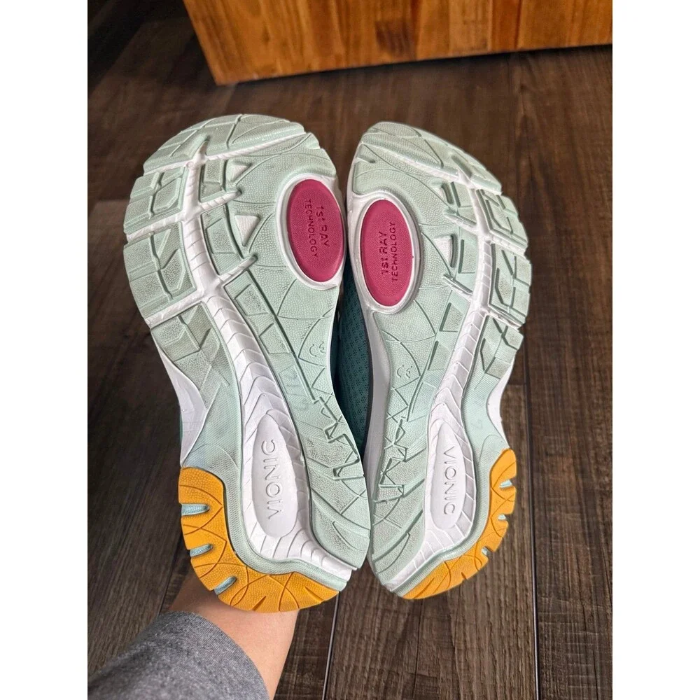 Vionic Drift London Leisure Sneakers Sz. 6.5 Wasabi & Mint